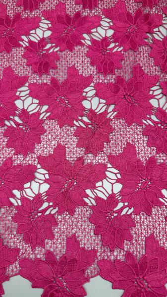 Luxury Pink Flower Laser Embroidered Lace Style Hollow-up For Breathe  Premium