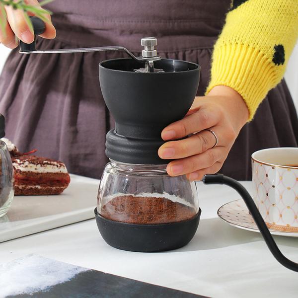 OEM Manual Coffee Mills Hand Crank Coffee Grinder With Seal Pot Coffee Tea Accessories