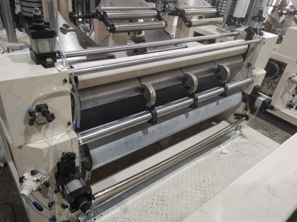 Square Embossing Paper Manufacturing Machine, Roll Slitting Machine 2 Decks