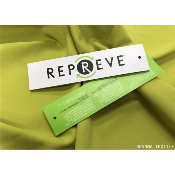 165GSM 73% REPREVE Nylon + 27% Spandex Yoga Wear Fabric