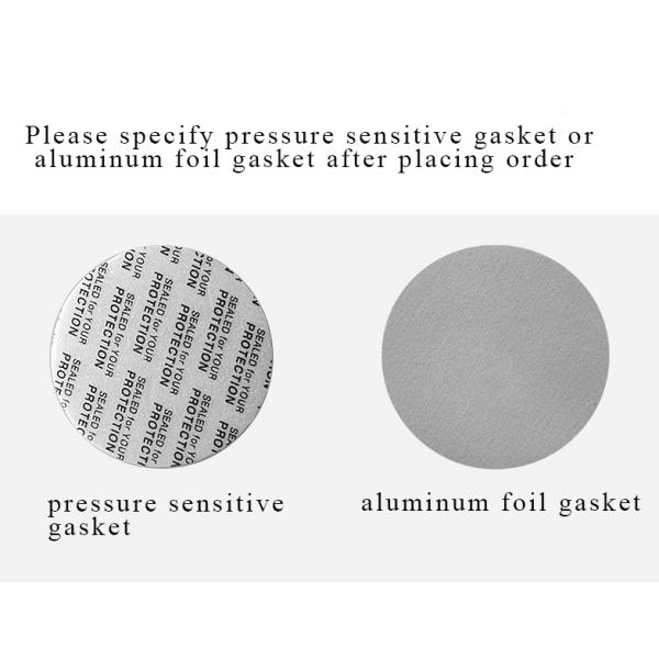 4 Oz Amber PET Plastic Jars BPA Free With Pressure Sensitive Gasket