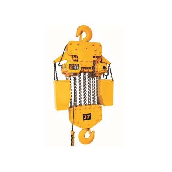 Hook Type Electric Chain Hoist 30 Ton Capacity With 11.2 Mm Chain Diameter