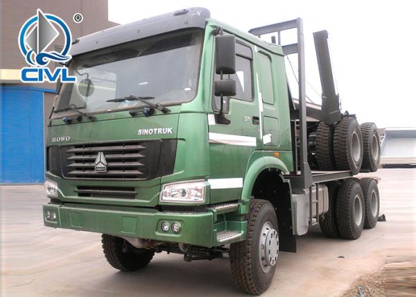 6 X 4 Log Carrier Heavy Equipment Trucks Wooden Transported Truck 40 TON  For Transport SINOTRUK HOWO CHASSIS EuroIII