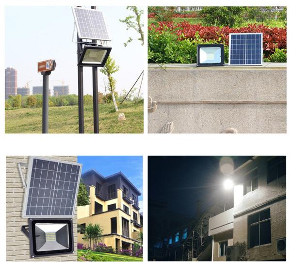 Luz de inundação posta solar 50w do diodo emissor de luz da noite do dia para o armazém ângulo de feixe de 120 graus