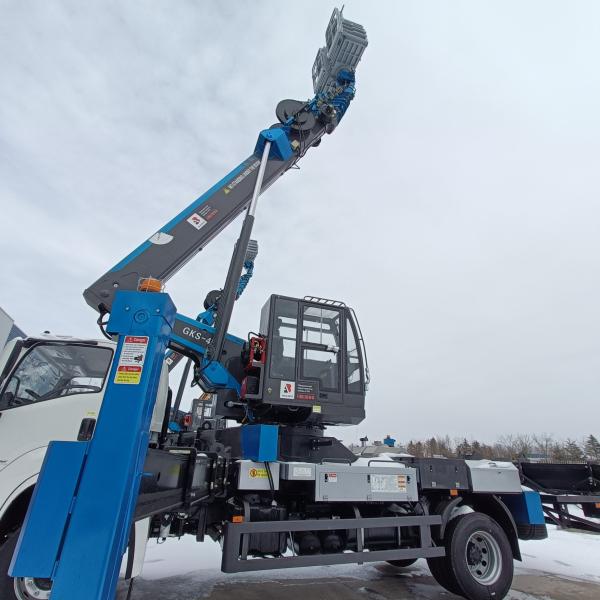 JIUHE 45M Воздушный рабочий подъемник Операционная платформа Грузовик высокогорный воздушный рабочий грузовик с ветром