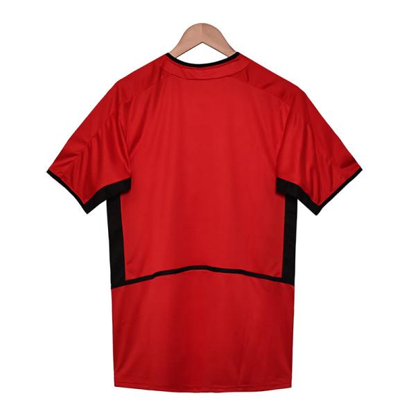 Home Retro Football Jerseys Customized Breathable for Manchester United 2002-2004