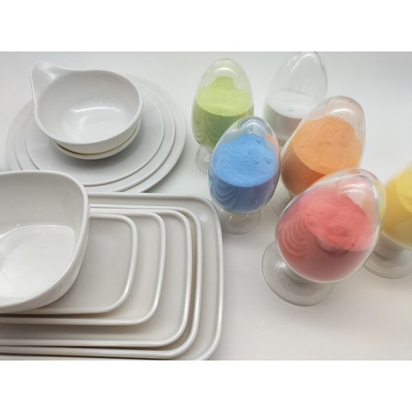 Colorful Tableware Melamine Formaldehyde Compound Melamine Moulding Compound Powder