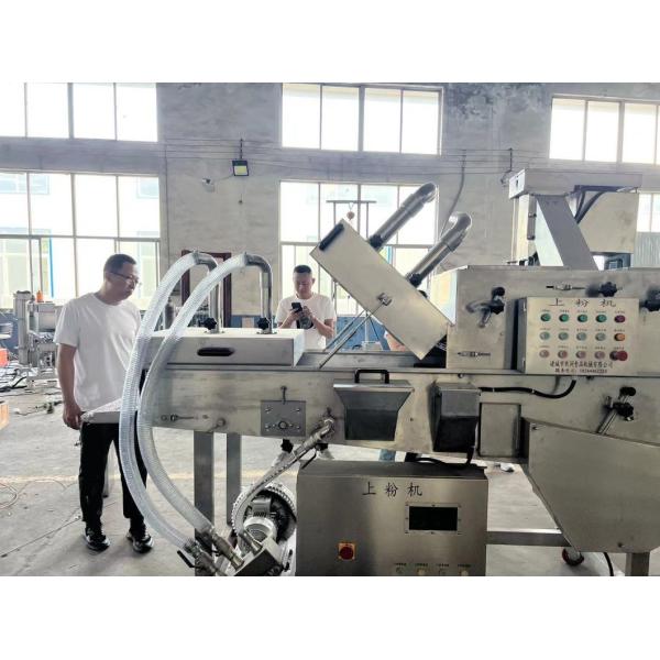 Customized Meat Grinder for Crispy Chicken Nugget Flouring Machine Production Line