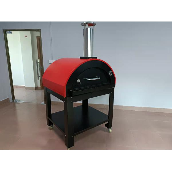 10s Shovel Portable Wood Burning Pizza Oven Trolley Easy Maneuverability