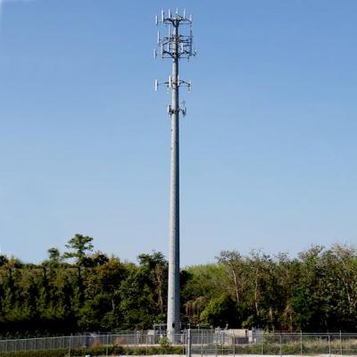 15m 3 Platform Steel Tubular Pole CDMA Galvanized Steel Towers