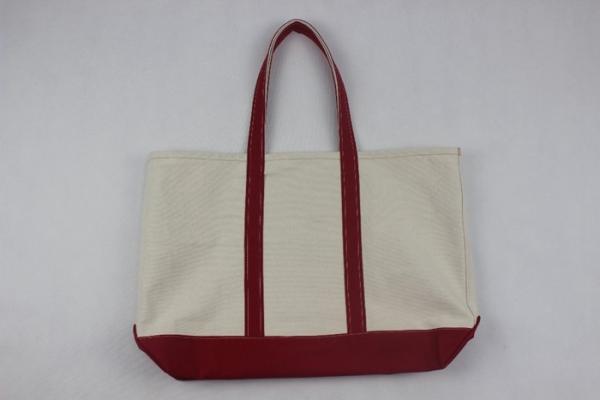 White Monogrammed Custom Canvas Tote Bags For Ladies 46 * 36 * 10 cm