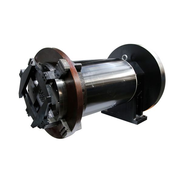 LINGMAN Beut Large Hollow 640mm Laser Rotary Front Chuck 25KN Clamping Force for Pipe Cutting Machines