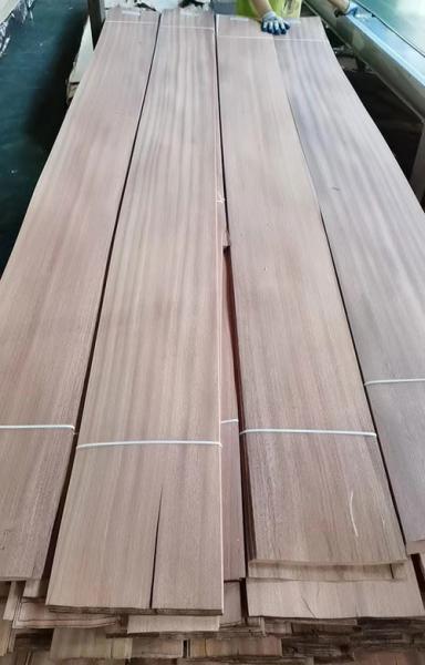 1MM Furniture Sapele Wood Veneer Sapelli Flat Cut Panel AA Grade