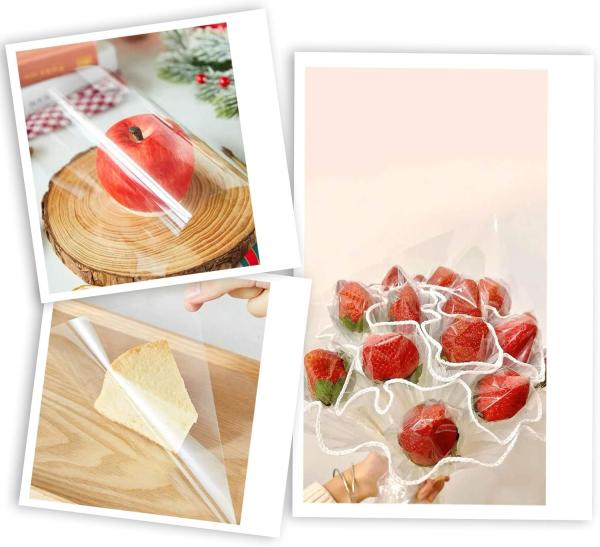 Clear Cellophane Sheets, 7.5x7.5 Inches Cello Sheets, Cellophane Wrap For Candy, DIY Arts Crafts Decoration And More