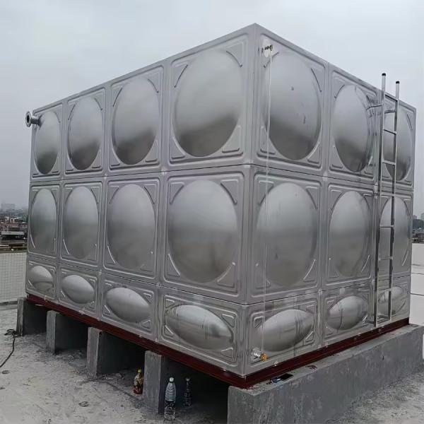 Bolted Food Grade 304/316 Stainless Steel Sectional Water Tank Welded / Bolted Drinking Water Storage Tank