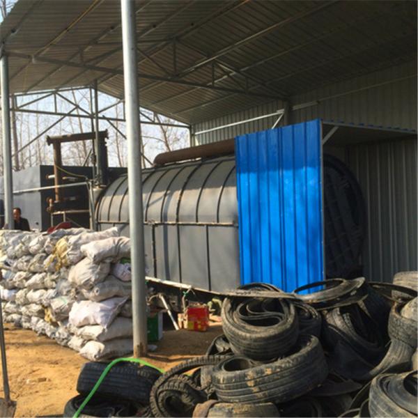 10 Ton Semi-automatic Feeding Waste Plastic Scrap Tire To Diesel Fuel Oil Pyrolysis Machine Price