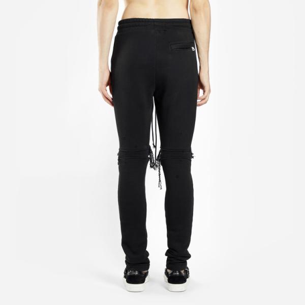 Customizable Clothing Mens Skinny Trousers 100% Cotton Black Pants for Men