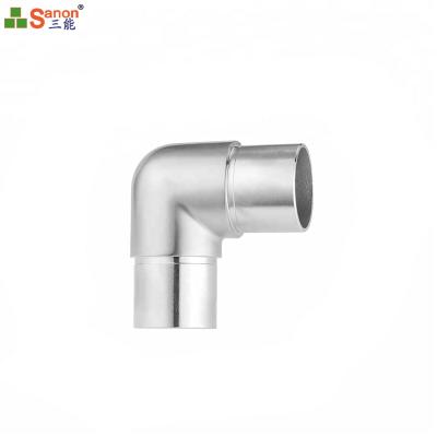 SS304 316 Stainless Steel Handrail Tube 90 Degree Corner Connector Elbow