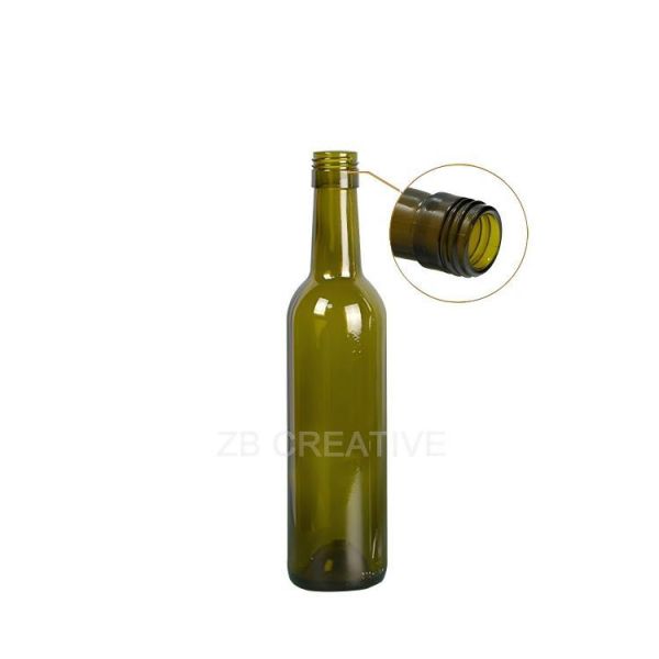 375ml Half Size Glass Bordeaux Wine Bottle Screw Top Glass Bottle 315g 1306S-1