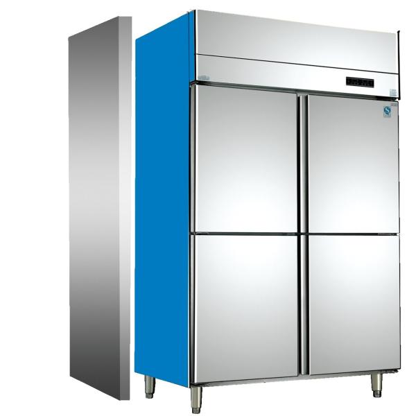 Air Cooled Double Door Catering Freezer 1000L Upright Chiller 2 Door