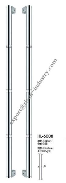 Stainless steel door handle HL6008, dia38 X 800