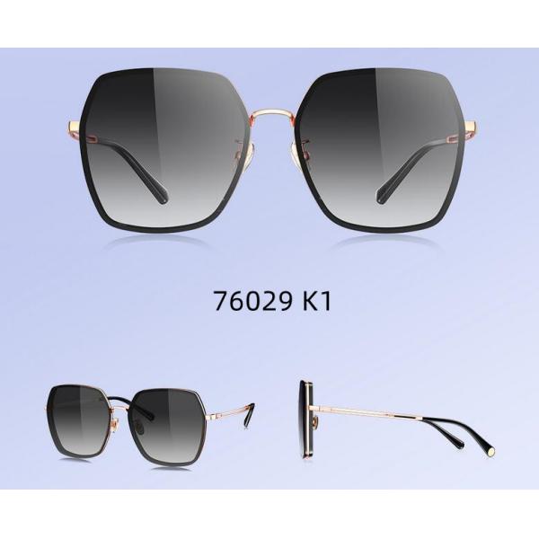 NON PORLARIZED SUNGLASSES BIG SQUARE WOMAN SUNGLASSES 76029 METAL FRAMES