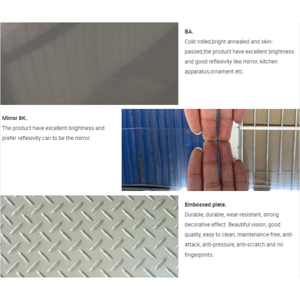 БА 2B 8K 1500mm катушки 304 нержавеющей стали финиша зеркала