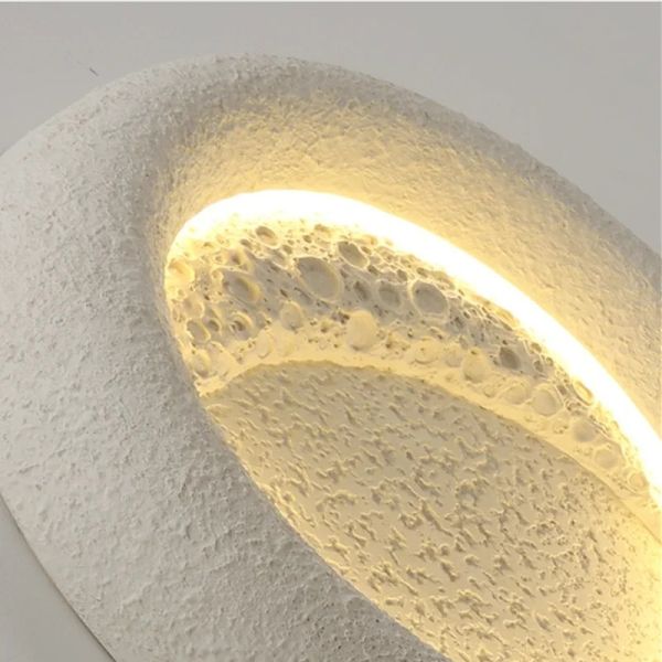 kids room decorative lighting fixture cream breeze Minimalist Wabi Sabi moon ceiling light(WH-MA-302)
