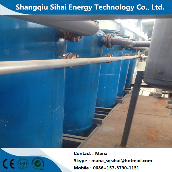 380V Использованные пластиковые шины Рециклирующая машина для топливного масла Углеродный черный