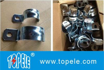 Condução e acessórios, aço revestido de zinco com um buraco EMT / IMC Conduit Straps / UL listado aço galvanizado rígido com um buraco