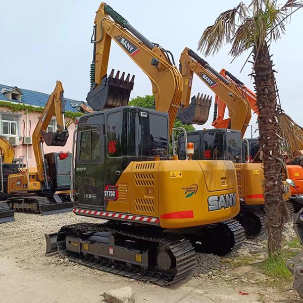 Used Sany SY75C Excavator 7 Ton Brand New Style SY 75CPRO Diesel Engine Excavator
