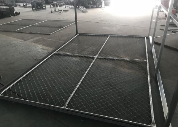 Temporary Construction Fencing Panels 1-⅜ tube vertical brace Chain Link Fence Panels 6'/8'/4' Height