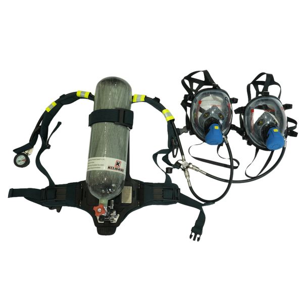 Fbcar Handcart Air Respirator with 4 Carbon Fibre Cylinders and 90m Working Radius on SUS304 Stainless Steel Cart