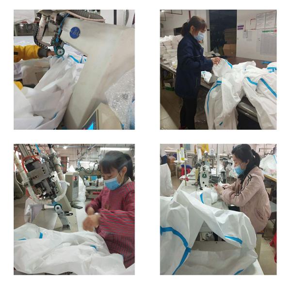 Nonwoven Disposable Protective Suit Clothing Isolation Safety Coverall Suit