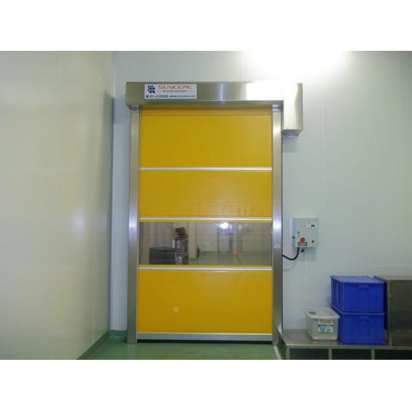 Автоматическая промышленная высокоскоростная дверь с жалюзи, толщина занавески из ПВХ 1,2 мм