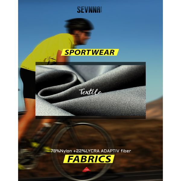 High Elasticity Stretch Lycra Fabric with Moisture Wicking UV Protection and Lightweight Comfort for Activewear