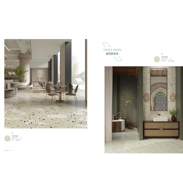 Stain And Scratch Resistant Indoor Porcelain Tile Panels Grey Random Pattern