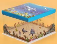 Envase claro/transparente disponible de comida del bocadillo/de la torta/caja/empaquetado plásticos, cajas de torta baratas con la ventana clara, custo
