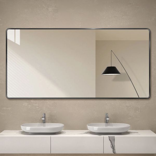 Kingstin Custom LED Bathroom Mirror Aluminum Frame Anti-Fog 3-Color RGB Wall Vanity Mirror