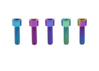 M5 Cabeza de enchufe Titanio Hex tornillo Gr5Alloy natural variedad personalizada longitud / color