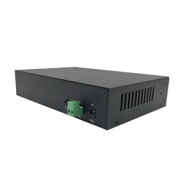 Multi Ports Fiber Optic Switch 1000 Base - X With Redundant Dual DC Power Inputs