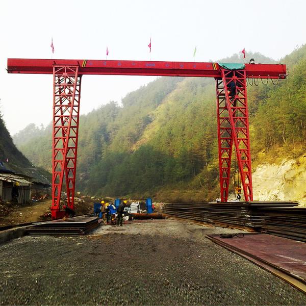 16T Truss Type Electric Hoist Single Beam Gantry Crane Wind Resistance
