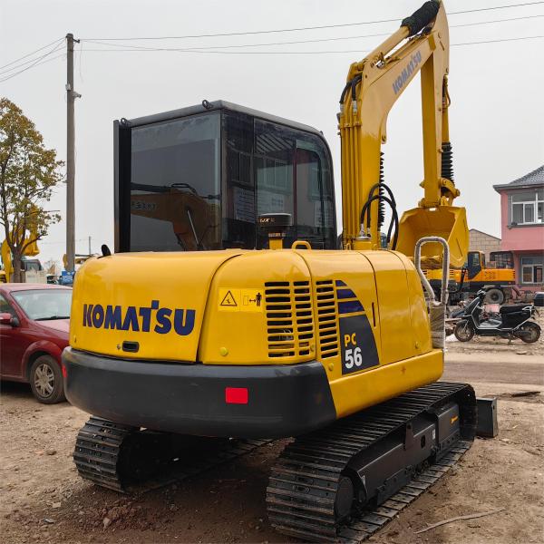 Japan Pc56-7 Used Komatsu Excavators Earth Moving Equipment