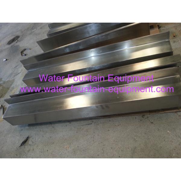 Stainless Steel Waterfall Fountain With RGB LED Color Lamp Inside AC24V