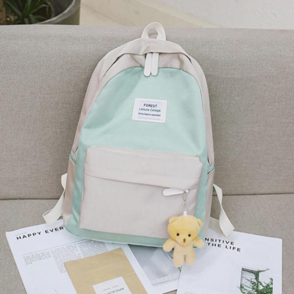2018 summer new harajuku fresh contrast color student fashion pack Korean version fashionable simple backpack
