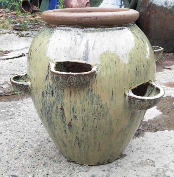 Rustic Garden Pots, Outdoor Pots, Ceramic Pots, Strawberry Jar, GRT9016