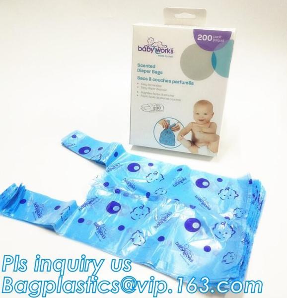 Diaper sacks hotel sanitary bag sanitary napkin packaging bag, Disposable Plastic Thin bags Customized Colors Baby Nappy