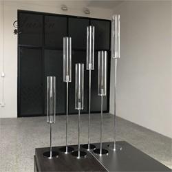 ZT-418G acessórios de decoração de casamento único porta-luminárias de bronze de ouro