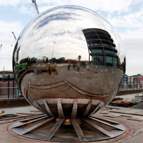 Outdoor  Ball Shape Metal Ball Garden Sculpture OEM ODM Welcome