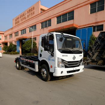 8.3m3 6.5ton Used Hook Lift Garbage Truck Diesel Powered Automatic Dumping